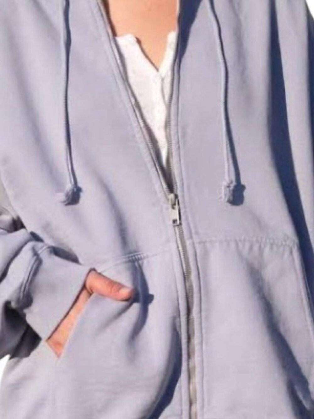 Brandy Melville Christy Oversized Full-Zip Hoodie